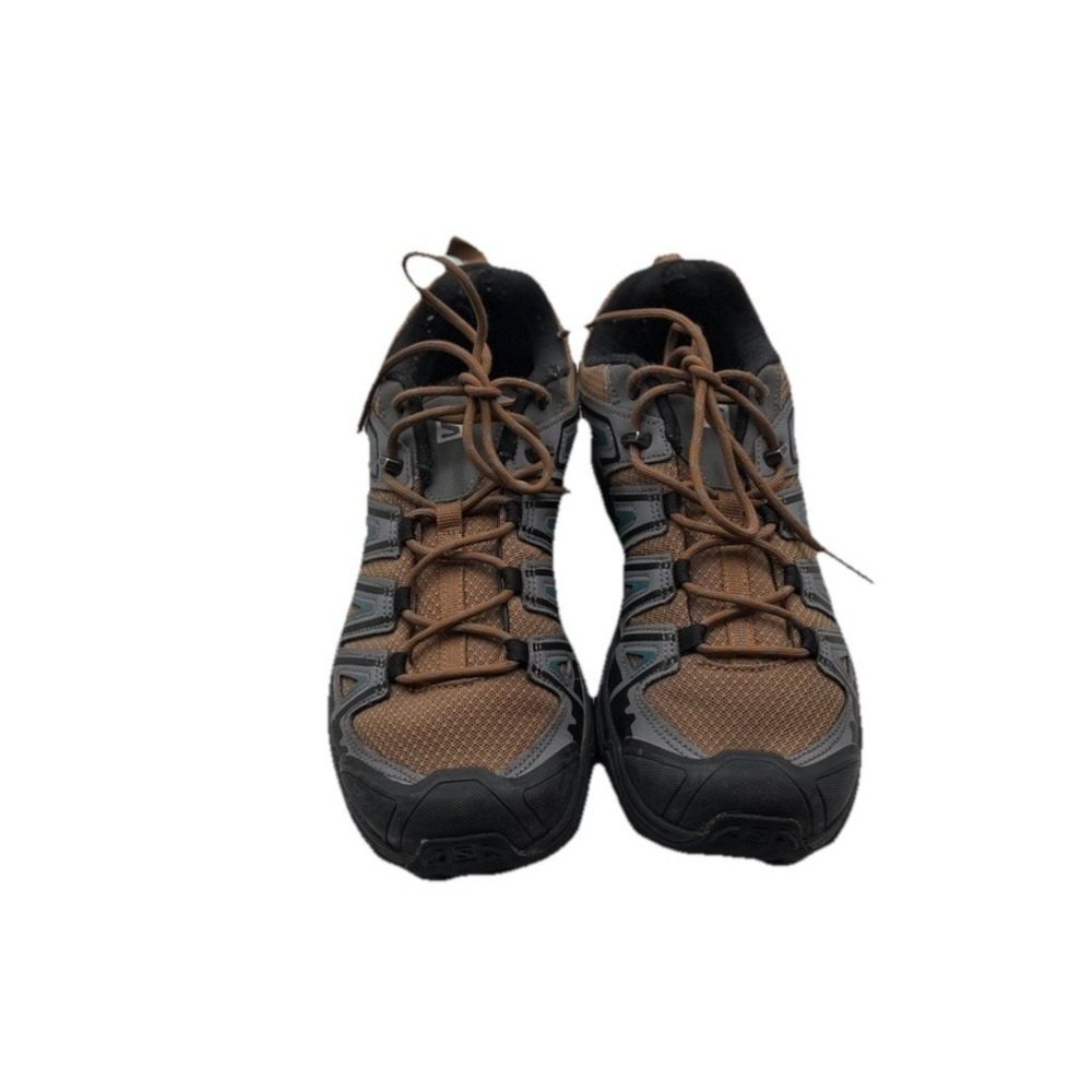 Salomon X Ultra Pioneer Aero Men 10.5 Brown Black Trail Hiking Shoes Contagrip
